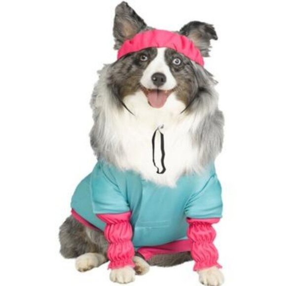 New Aerobics Barbie Pet Dog Halloween Costume Outfit Size Medium - Picture 1 of 6